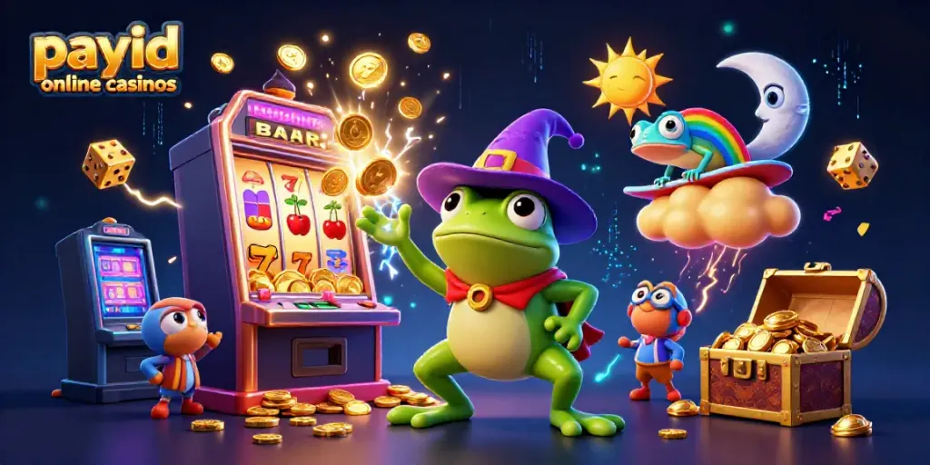 Experience fast fun at payid online casinos with vibrant, magical scenes of gaming action.