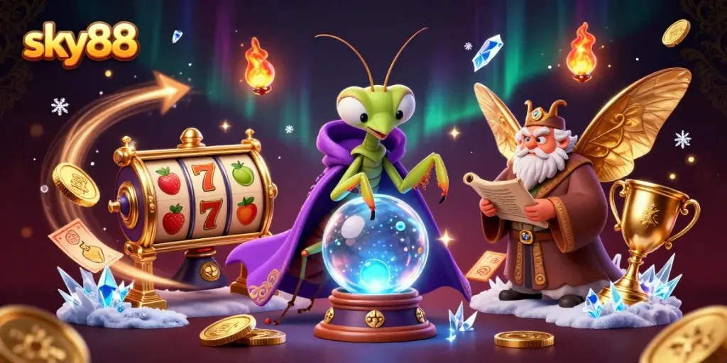 Engage with exhilarating slot gameplay at sky88, featuring colorful reels and sparkling winnings.